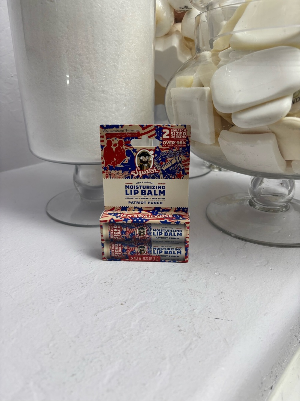 Dr.Squatch Patriot Punch Moisturizing Lip Balm Duo